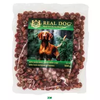 Real Dog Snack mini suši antiena su menke, skanėstas šunims; 500g