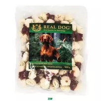 Real Dog Snack kaulas su mazgais, apsuktas antiena, skanėstas šunims; 500g
