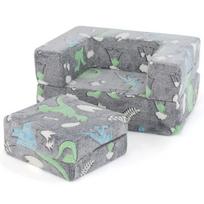 Vaikų sofa pilka