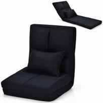 Sulankstoma sofa-lova juoda
