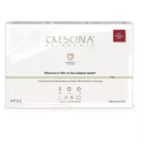 Set, Labo, Crescina, Transdermic HFSC 500, For Growth Stimulation, Ampoules Treatment Serum, For Scalp, For Men, 5 pcs, 3.5 ml
