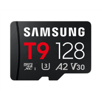 Samsung T9 | MicroSD Card | 128GB | microSDXC | Flash memory class U3, V30, A2 | MB-MH128T/WW