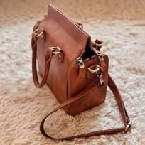 Vintage PU Leather Western Women's Bag Tote Handbag Portable Organizer with Multiple Card Slots Women's Multi-Layered Crossbody ruda