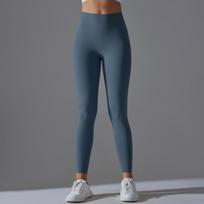 Nessaj Gym Yoga Leggings Women Stretchy Push Up Fitness Leggings Solid Colour Workout Pants S