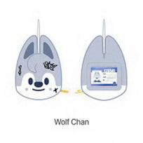 Stray Kids <KARMA> POP-UP store official merch SKZOO NAME TAG Wolf chan
