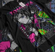 Giyu Tomioka T-Shirt Demon Slayer Kimetsu No Yaiba Anime Shirt Size All Size S