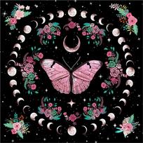 Square Flannelette Tarot Altar Cloth Board Game Pad Astrological Oracles Pad Table Cover Card Mat Divinations Tablecloth A60