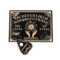 12 colių Ouija lenta medinė būrimo švytuoklės lenta graviruota stebuklinga lenta ragana saulės švytuoklės lentos rinkinys Wiccan altoriaus reikmenys