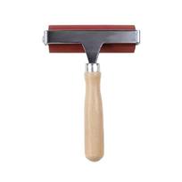 1/3Pcs Rubber Roller Wood Handle Rubber Brayer Rollers for Printmaking, Wallpaper Roller Painting Tool