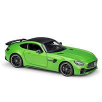 Welly 1/24 Mercedes Benz AMG GT R lydinio sportinio automobilio modelis metalinis liejamas lenktyninio automobilio transporto priemonės modelis simuliacija kolekcija vaikų dovana žalia