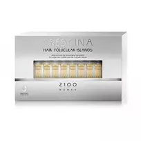 Set, Labo, Crescina Follicular Islands 2100, For Growth Stimulation, Ampoules Treatment Serum, For Scalp, For Women, 20 pcs