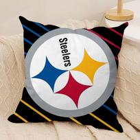 Šauni P-Pittsburgh S-Steeler pagalvės užvalkalas Šilkinis trumpas pliušas Sofos pagalvės užvalkalas Paslėptas užtrauktukas Minkštas nepralaidus dulkėms dėklas Namų dekoravimui 30cmx30cm