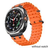 Ocean Silicone Band  for Samsung Galaxy Watch 7 Ultra 47mm Soft Breathable Wristband Correa For Galaxy Watch Ultra 2026 Strap Watch Ultra 2025