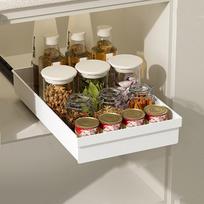 Pull-out Kitchen Storage Rack Anti-slip Slide Out Pantry Shelves Drawer Type Storage Tray  Bathroom Style A