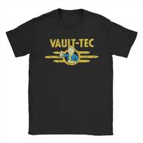 Fallout Vault-Tec Vault Boy Thumbs Up Vintage T-Shirt Distressed Game Merch Black Unisex Women And Men T-shirts 4XL