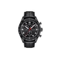 Tissot Le Locle 516 serijos kvarcinis mechanizmas Šveicariškas juodas ciferblatas Odinis dirželis Sportinis chronografas Vyriškas laikrodis 45mm Vyriški laikrodžiai T131.617.36.052.00 Black Dial