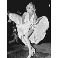 Marilyn Monroe gobeleno piktograma Falda Pared 75x100 juoda