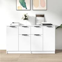 Vidaxl Komody, 2 Szt., Białe, 60X30X70 Cm, Materiał Drewnopochodny