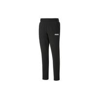 PUMA Solid Color Elastic Waist Mid Rise Straight Leg Knit Sports Pants Men bottoms Black 84723501 XS