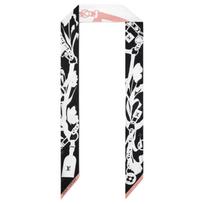 Louis Vuitton Floral Butterfly Pattern LV Logo Silk Headband Women accessories Black Pink White M98485 Basic Packaging-Box Not Included