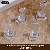 Cartoon Bear Love Shape Acrylic Nail Stand Non-Magnetic False Nail Tips Holder Display Rack for Press On Nails