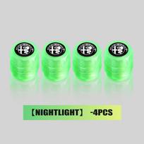 10PCS Fluorescent Dustproof Tyre Valve Stem Caps For Alfa Romeo Giulietta GT 159 147 156 Mito Brera Giulia Spider F1
