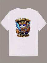 Unisex'S Casual Summer T-Shirt - Vibrant Cartoon Warrior Design With  PALADIN  Graphic S