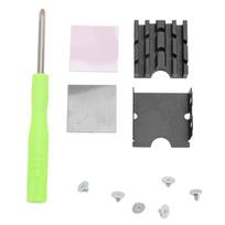 M.2 2230 SSD Heatsink Cooler, Double-Sided Heatsink with Silicone Pad for Desktop and Laptop, MG Aluminum Alloy, Black