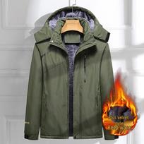 Fleece-Lined, Thickened Shell Jackets for Men & Women - Casual Outdoor, Cold Protection, Mountaineering, Group Uniform Printing 3XL
