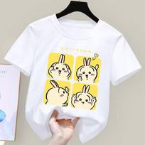 Chiikawas Summer T-Shirt Hachiware Usagi Kawaii Anime Clothes Fashion Cartoon Top Breathable Casual Short Sleeve Tee Gift 110