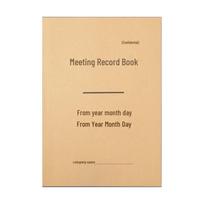 16K Kraft Paper Meeting Record Notebook (10-Pack)