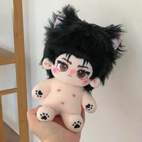 20cm Cute Cartoon Plush Anime Figure Idol Dolls  Stuffed Toy Kawaii Cotton Doll Can Change Clothes Birthday Gift for Kids without skeleton