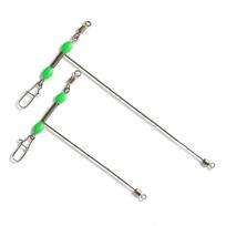 10PCS Rotating Without Limit T-Shape 3 Way Rolling Swivel  Offshore Fishing 10pcs-15cm