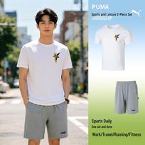 Puma Men's Athletic Short Sleeve and Shorts Set XL