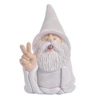Creative Resin Gnome Statue With Middle Finger Gesture For Unique Garden Decor Life Gesture
