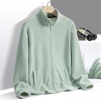 Thickened Warm Double-Sided Wear Loose Sport Fleece Jacket Unisex Wide Cut Jacket for Autumn Winter M