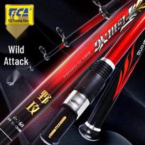 Dijiang Rock Fishing Rod: Wild Attack Series #3/#4 with Tubular Reel Seat, Alloy Material, Available in 2.7m, 3m, or 3.6m Sizes #3 - 2.7m