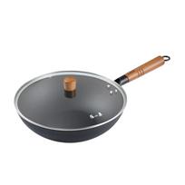 Zhang Xiaoquan 32cm Flat-Bottom Fine Iron Wok 32cm