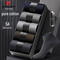 Pierre Cardin Men's Summer Anti-Odor Cotton Business Short Socks One Size