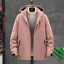 Men's 2021 Winter Fleece-Lined Waterproof Windproof Jacket for Cold Weather Medium