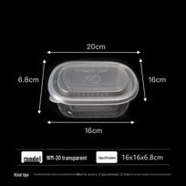 Saint Bailai Disposable Double-Layer Partitioned Lunch Boxes