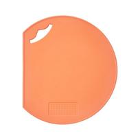 Anti-Bacterial TPU Cutting Board Flexible Non-Slip Cutting Mat Kitchen Chopping Block  Kitchen Use Orange Style B