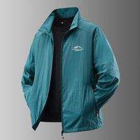 Men's Summer Sun Protection Jacket Ultra-Light Thin Skin-Friendly Breathable UV Proof Fishing Ice Silk Sunscreen Coat M