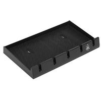 Salon Barber Clipper Tray Neslystantis Salon Clippers Organizer Skustuvo dėklas / juoda