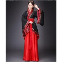 Hanfu moteriški drabužiai Quju kostiumo kostiumo tautinio kostiumo scenos kostiumo moteriško kostiumo pasirodymo kostiumas S