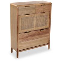 Medinis komodas - VERSA - Skopjė - 2 stalčiai - 107 x 80 x 30 cm