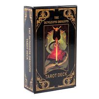 „Dungeons Dragons“ 78 kortų Taro kaladė. Veikėjai ir padarai su pagrindinėmis ir mažosiomis arkanų kortomis.