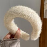 Women Luxury winter 100% Real Mink Fur Headbands High Quality Real Fur Hair Band Lady Fashion Hair Hoop Furry Gift