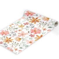 Pastoral Style Peel And Stick Wallpaper Removable Leaf Orange/Pink/Green Leaves Self Adhesive Wallpaper For Cabinet Decoration 3mx45cm lapas