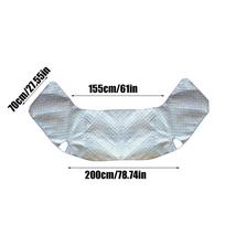 RV Windshield Cover Foldable Waterproof Shield Coverage UV Protection RV Windshield Sunshade For Ice Snow Winter Frost Exterior